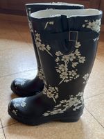 Gummistiefel schwarz weiss gemustert Damen Grösse 38