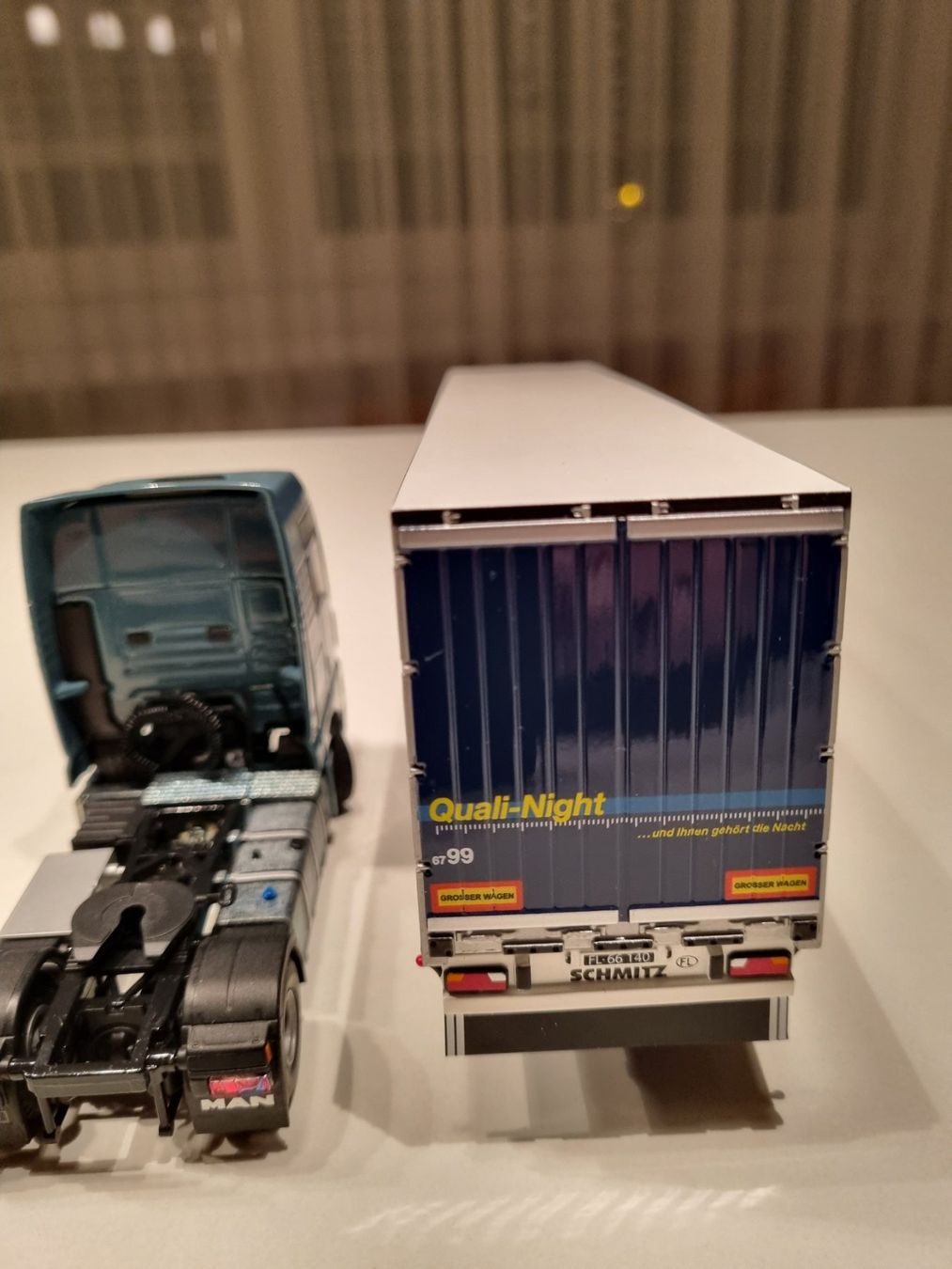 Tekno Kit di modellismo & Modellini statici: TEKNO Lastwagen Planzer 1:50 – Usato da Gossau SG venduto da freighttrain 5