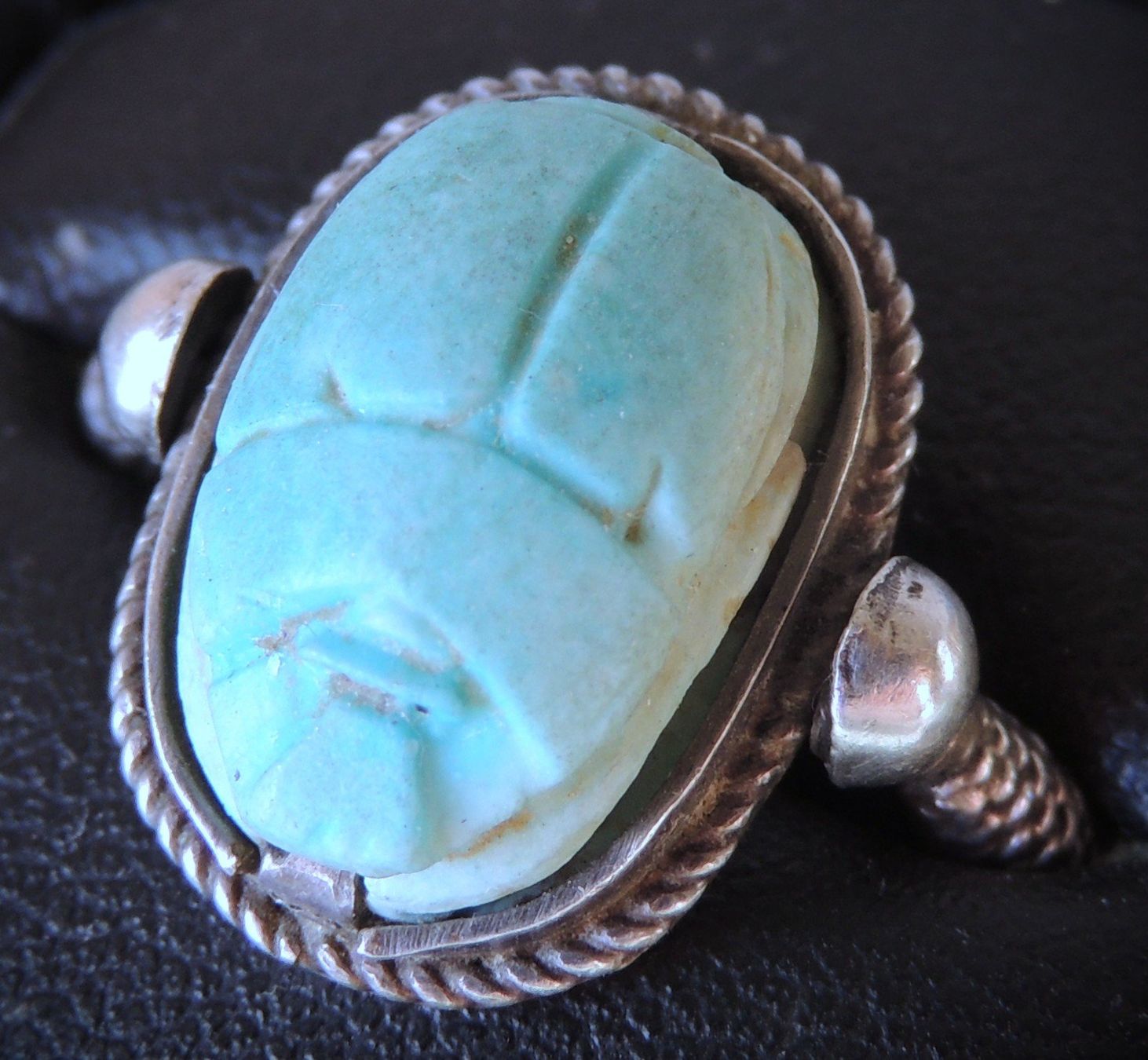 Anelli: Silber 800 Skarabäus Fingerring Ägypten – Usato da Waldenburg venduto da schaller707 2