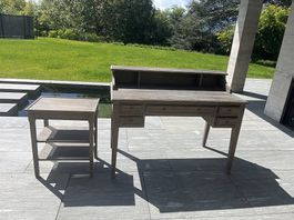 Bureau en chêne grise 