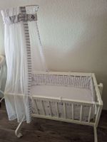Babybett mit Matratzen und Himmel Set