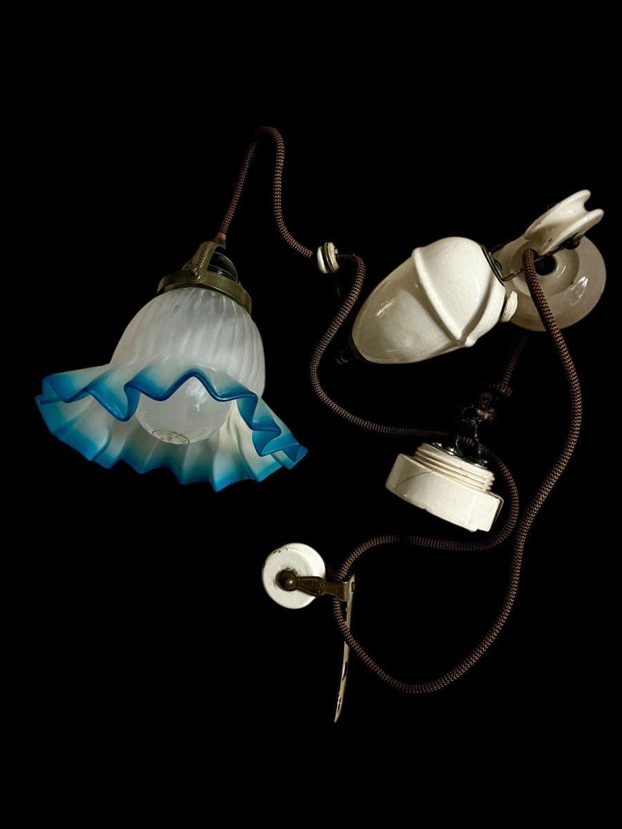 Lampadari & plafoniere: 18cm lange antike Hängelampe – Usato da Ottikon venduto da san_w99n
