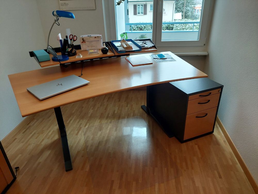 Schreibtisch mit Rollcontainer von ELAN (Gebraucht) in Berneck für CHF ...