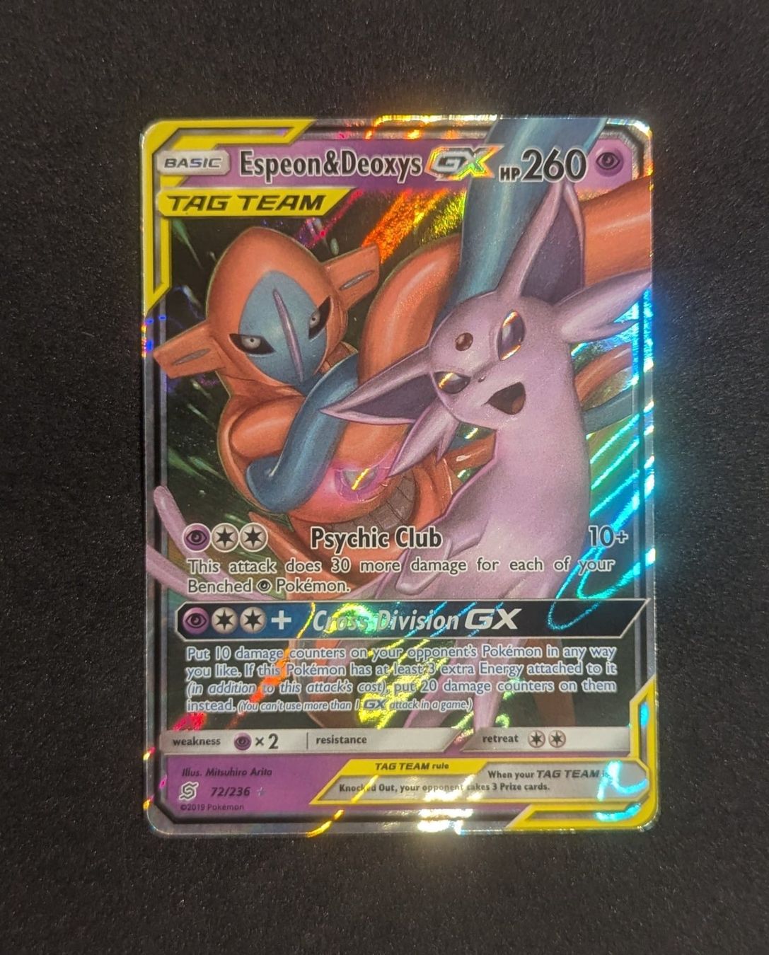 Pokémon Carte collezionabili: Espeon & Deoxys GX 72/236 – Usato da Zürich venduto da printz7