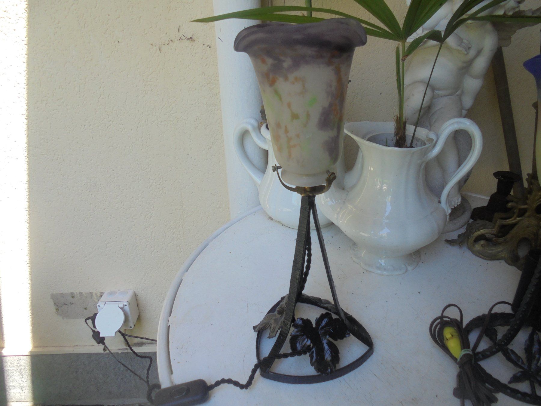 Lampade: Antike Art Deco Lampe ca. 1930 – Usato da Camorino venduto da Hunpete 1