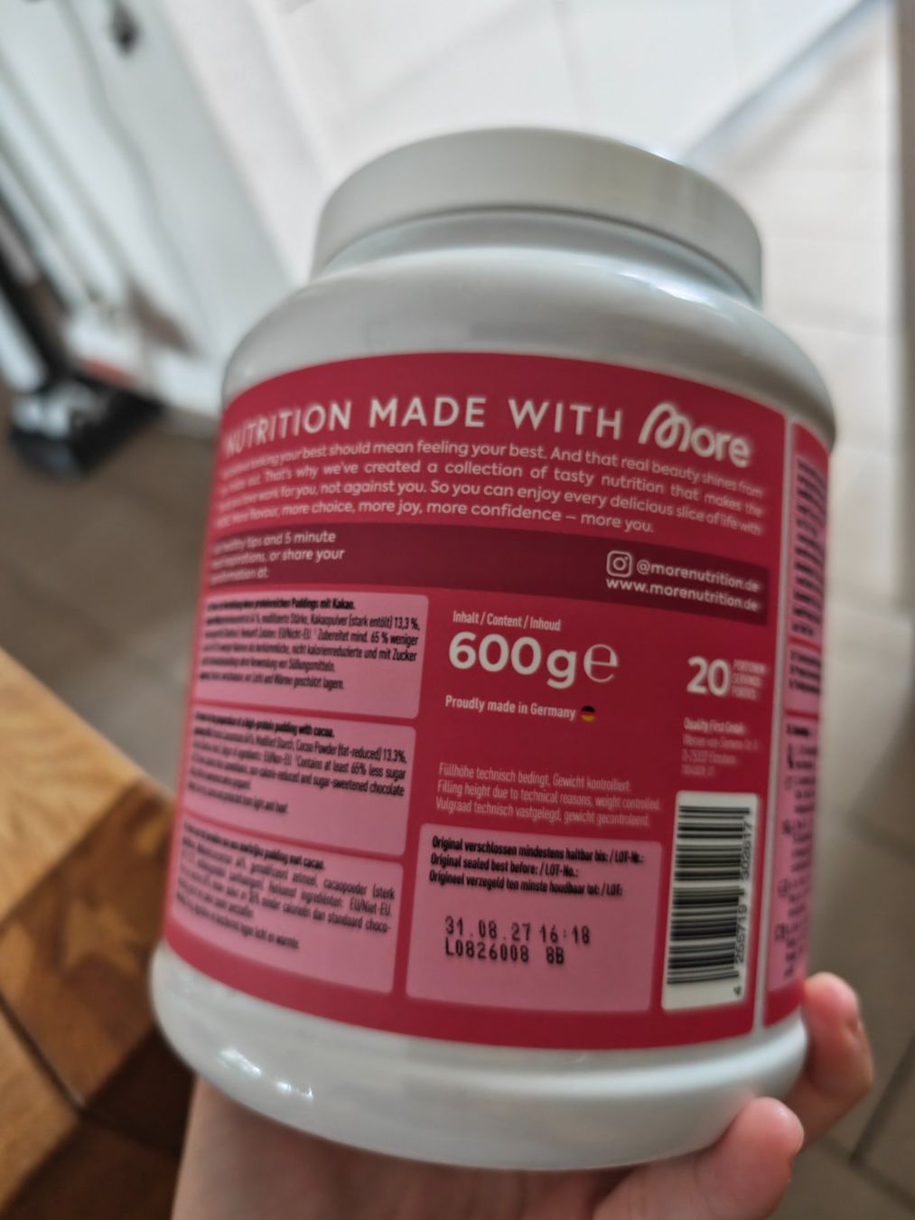 More Nutrition Lebensmittel & Spezialitäten: More Protein Pudding Schoko – Gebraucht aus Turbenthal von Rebi_92-21 1