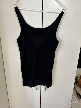 Träger top schwarz (S)