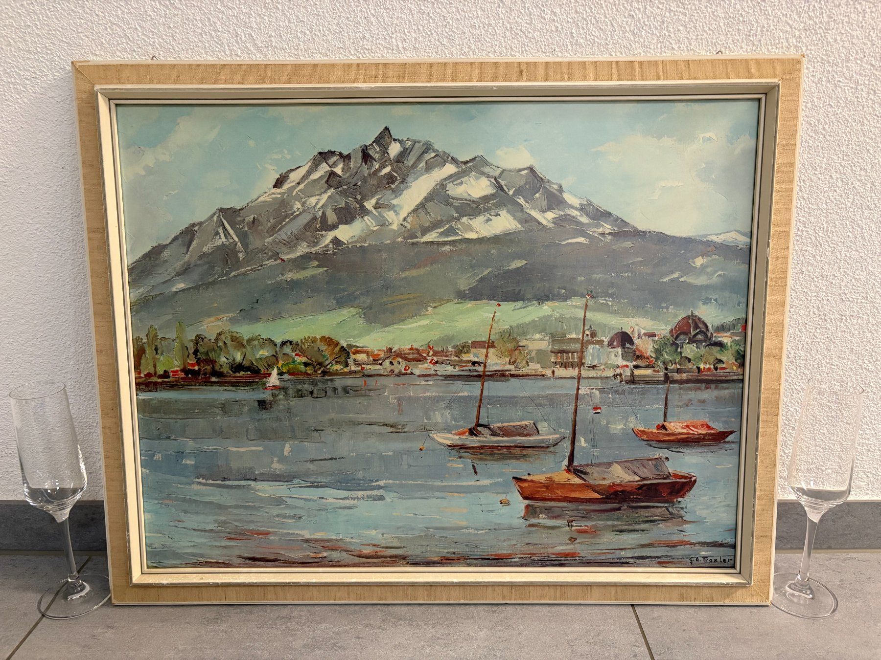 Gemälde: 68 x54/ Kunstdruck Vierwaldstättersee – Gebraucht aus Ottenbach von TimelessEmotions. 2