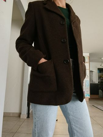 MANTEAU COURT AUTOMNE H&M MARRON XS