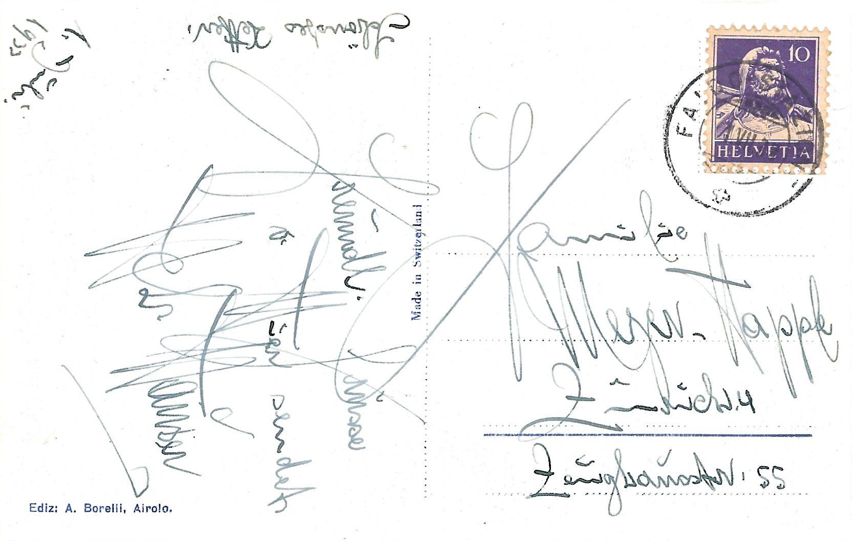 Cartoline postali: Faido Panorama  1933 – Usato da Flums venduto da Guscha1 1