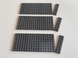 LEGO - 30 - GRAUE - ZWEIERPLÄTTLI - 8 X 2 - NOPPEN