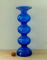 Bougeoir en verre bleu cobalt, Anne Nilsson pour Ikea, 1990s