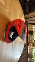 Red Full Face Mountain Bike Helmet