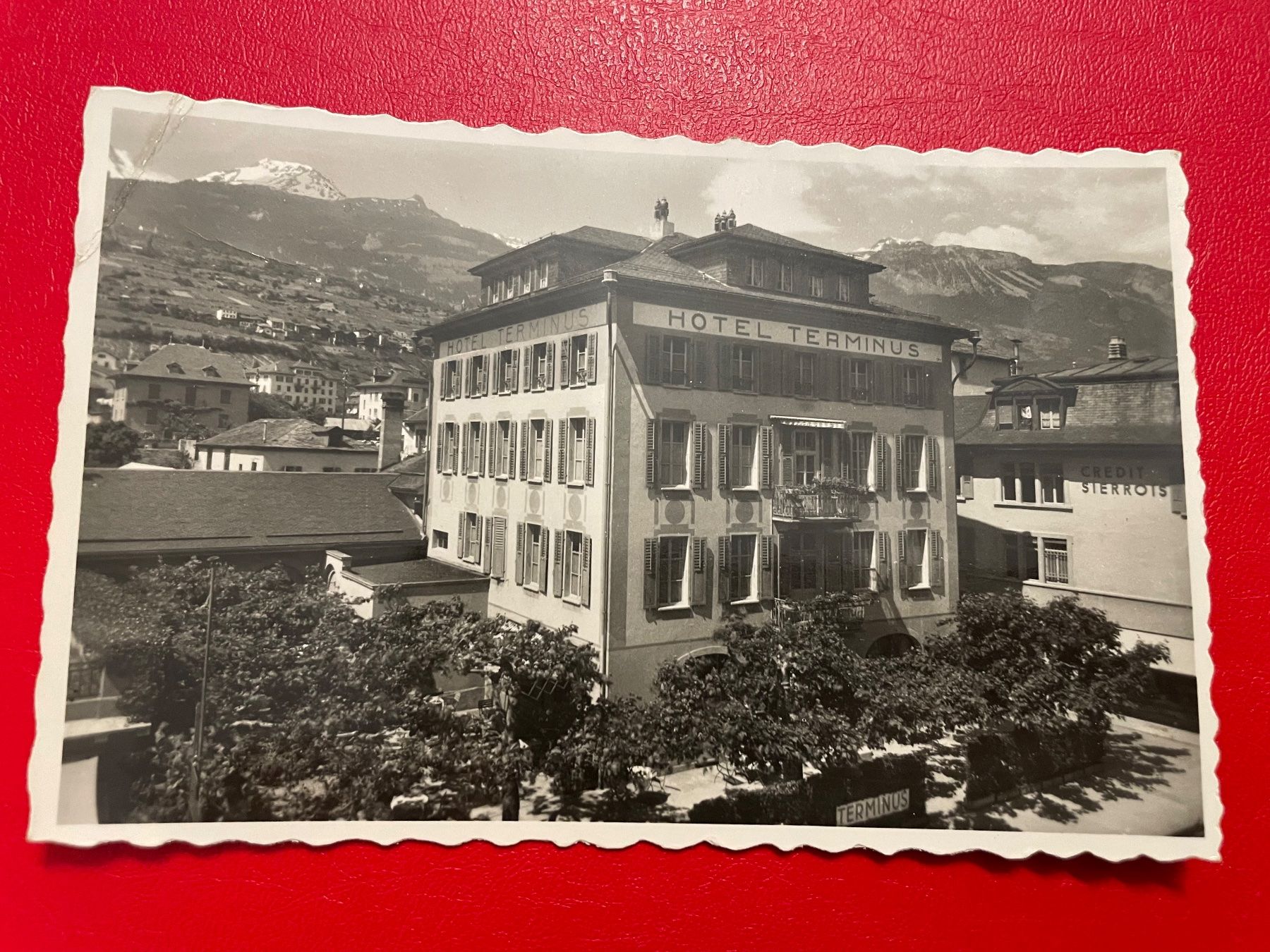 Cartoline postali: Sierre ; Hôtel Terminus – Usato da St-Légier-La Chiésaz venduto da Theo005