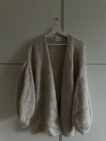 VSLBL Strickjacke, Beige, Oversized, Gr. M