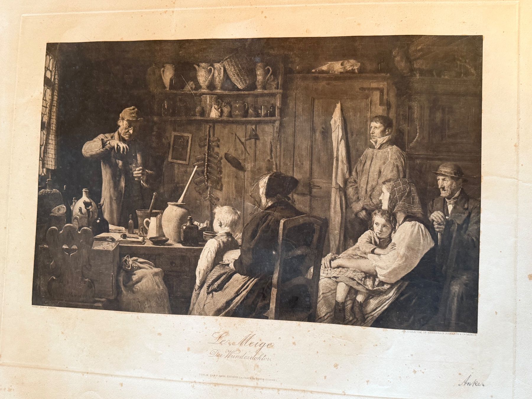 Dipinti: Albert Anker Signiert atemberaubendes Kunstwerk – Usato da Basel venduto da PAUL_ART