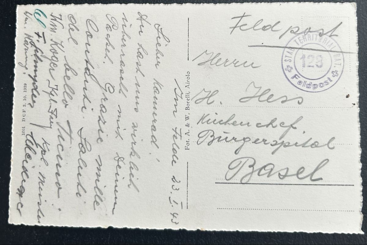 Cartoline postali: Monte Piottino mit Zug  – Usato da Horw venduto da Tellbub 1