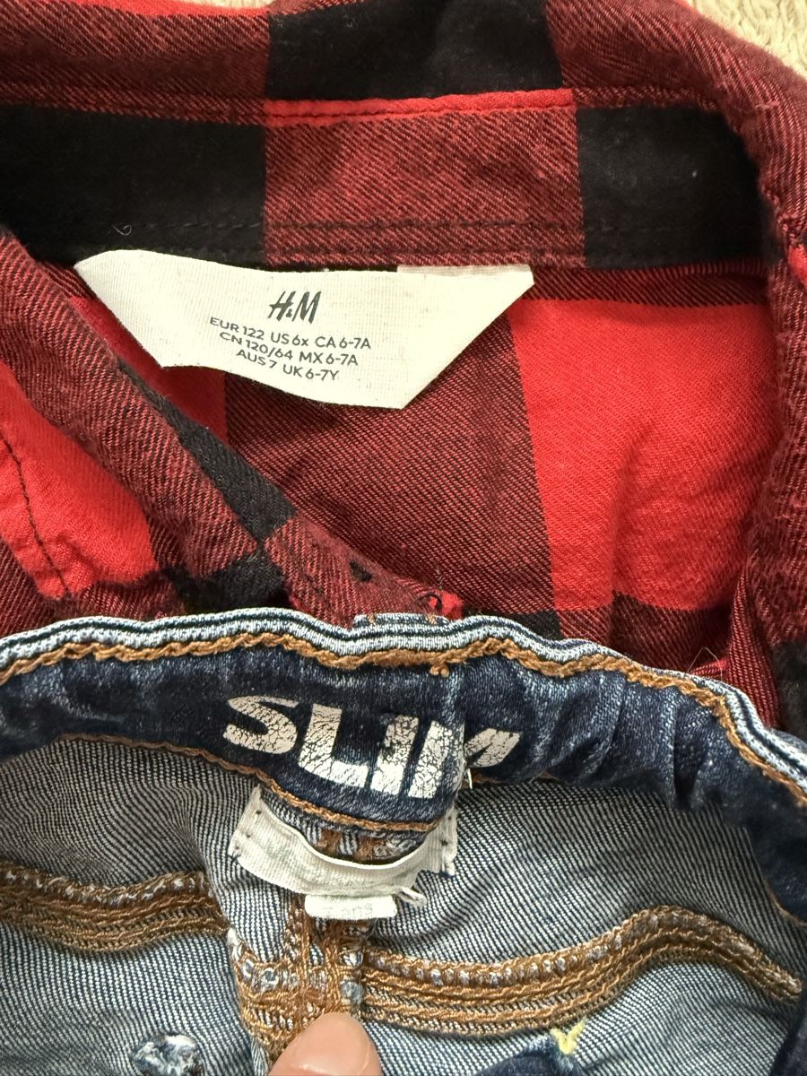 Lotti & Set di vestiti: Hemd und Jeans, Grösse 122 – Usato da Langenthal venduto da Leclafel 2