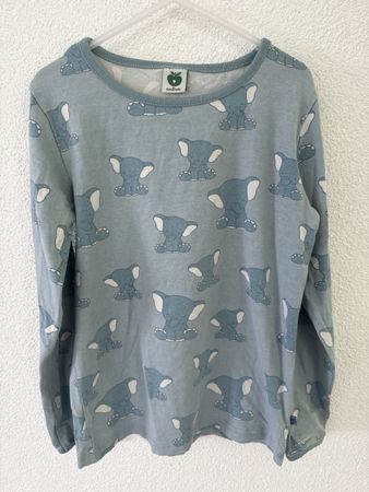 Smafolk Shirt Elefanten Print Gr. 122/128 Top Zustand!