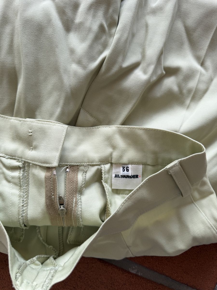 Jil Sander Hosen: Jil Sander Stoffhose hellgrün Grösse 36  – Gebraucht aus Eschenbach SG von MarThu 1