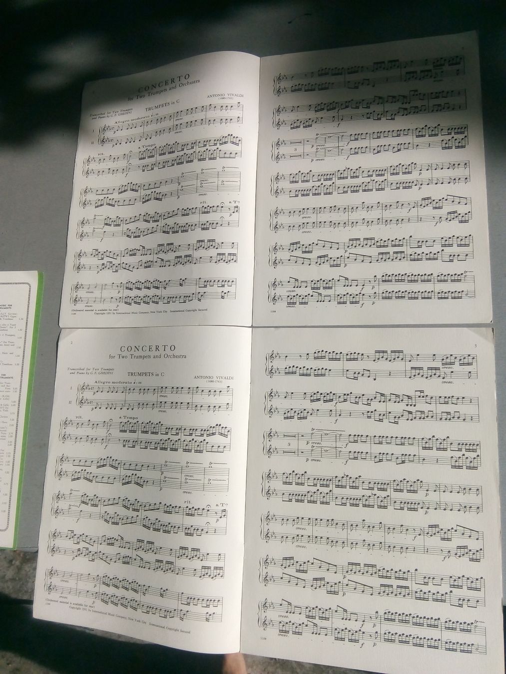 Libri: Vivaldi - Concerto in E flat Major for Two Trompets & Piano – Usato da St.Gallen venduto da elk2022 4