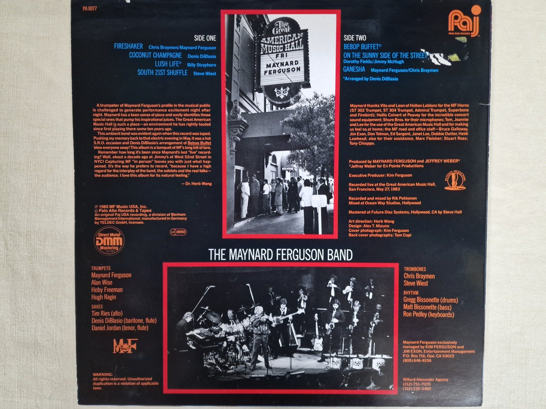 Dischi in vinile: Maynard Ferguson LP – Live From San Francisco – Usato da Root venduto da atelier22 1
