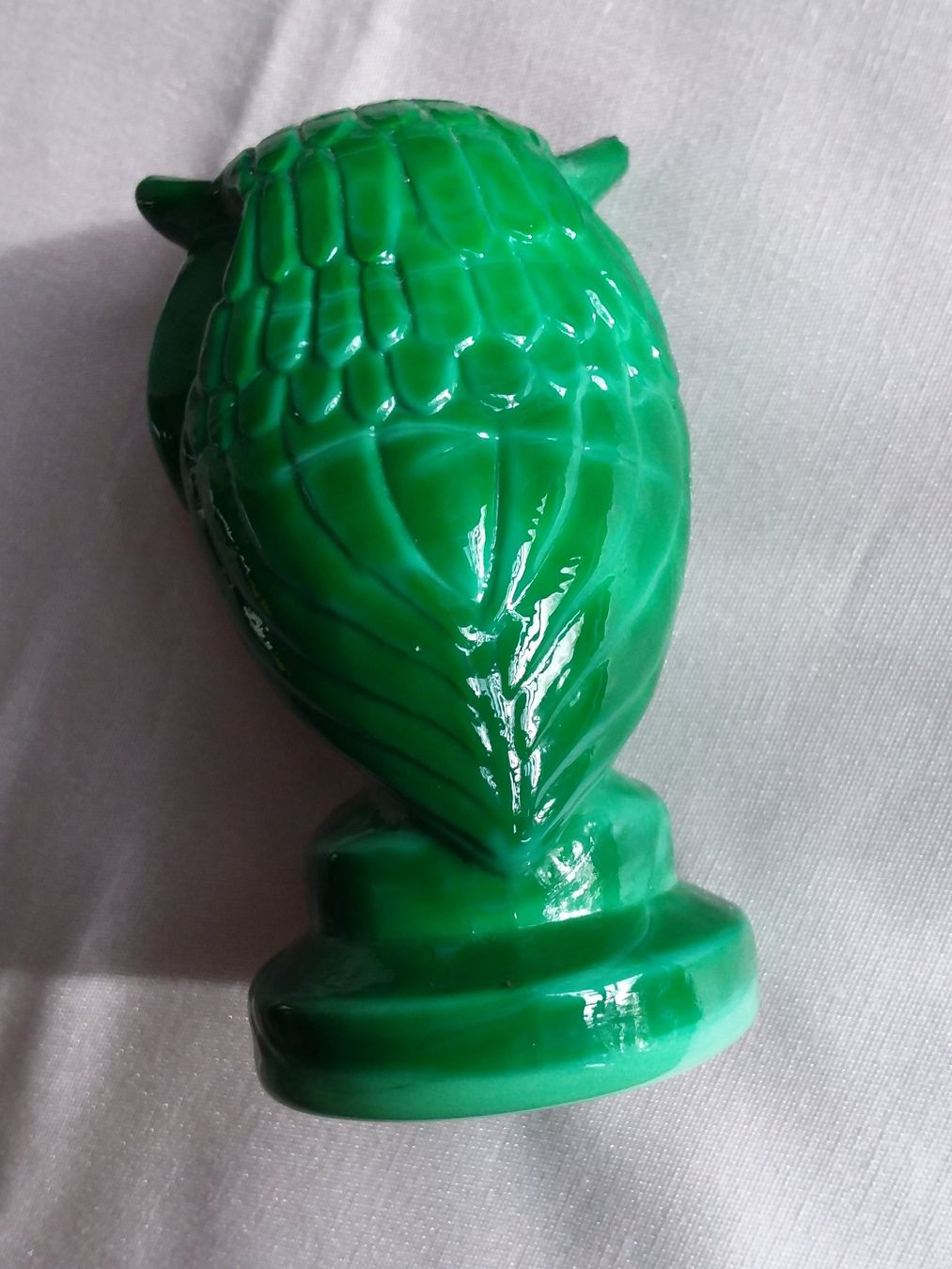 Figuren: Wunderschöne Malachit Glas Eule Tschechien – Gebraucht aus Zürich von Aleick 8