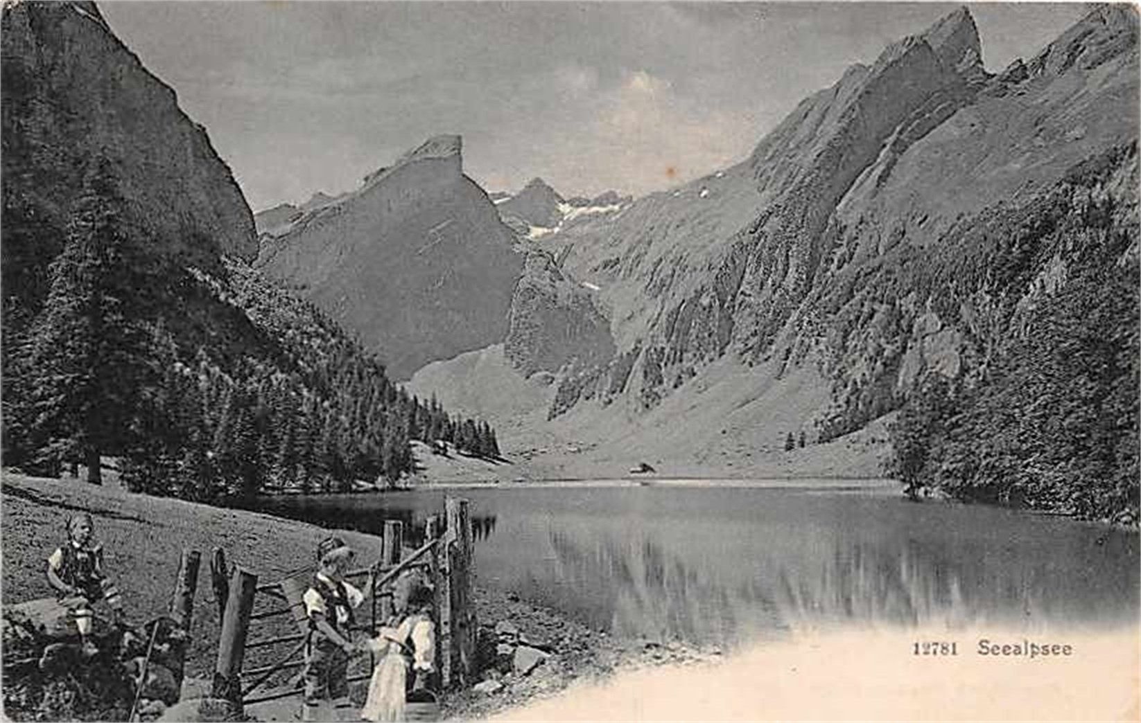 Ansichtskarten: Seealpsee, belebt – Gebraucht aus Ottikon b.Kemptth. von Neptun1974