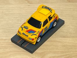 Tomy AFX Racing Turbo Rallye Peugeot 205 gelb