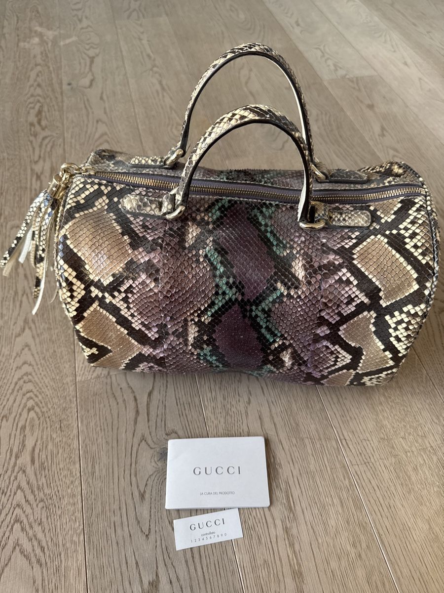 Gucci Borse da donna: Gucci Tasche Boston medium Phyton – Nuovo (secondo la descrizione) da Liestal venduto da amaroque 1