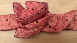 Gürtel mit Blume 99x4cm/NP47CHF Seide