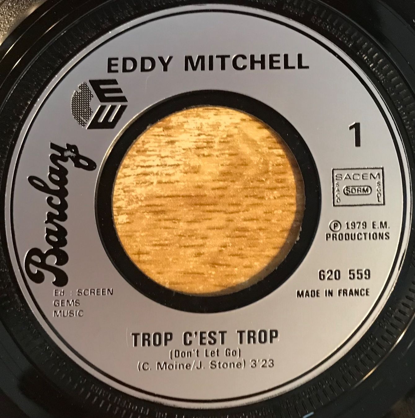 Dischi in vinile: EDDY MITCHELL - TROP C'EST TROP – Usato da Bussigny venduto da vinyl-pas-cher 2