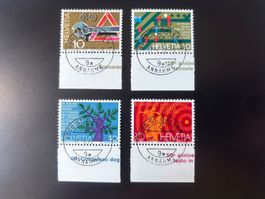 CH1972 - série complète oblitérée 1. jour St. Gallen 17.2.72
