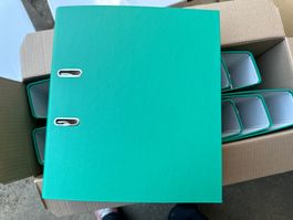 10Stk. neue Biella Ordner A4, 7cm Rücken in grün
