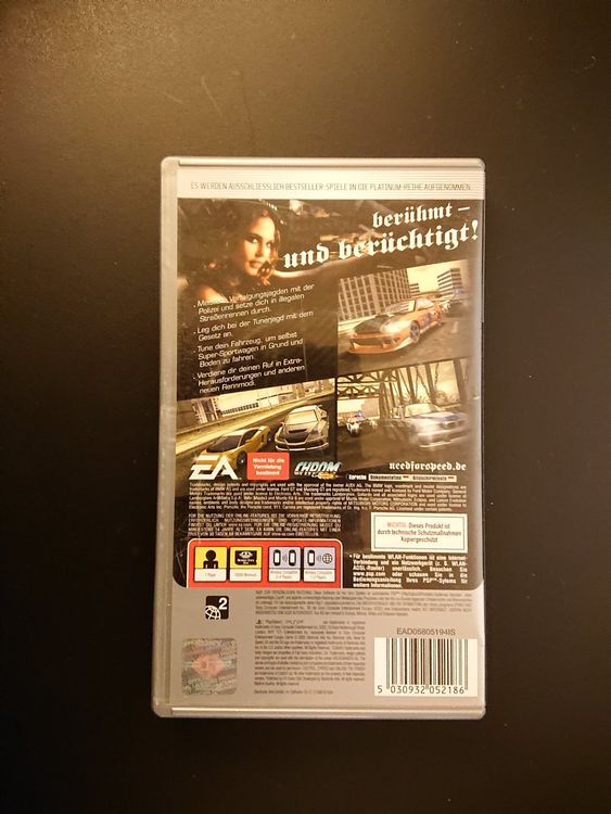 Jeu PSP Need For Speed - Bon état, Boîtier Et Instructions Inclus