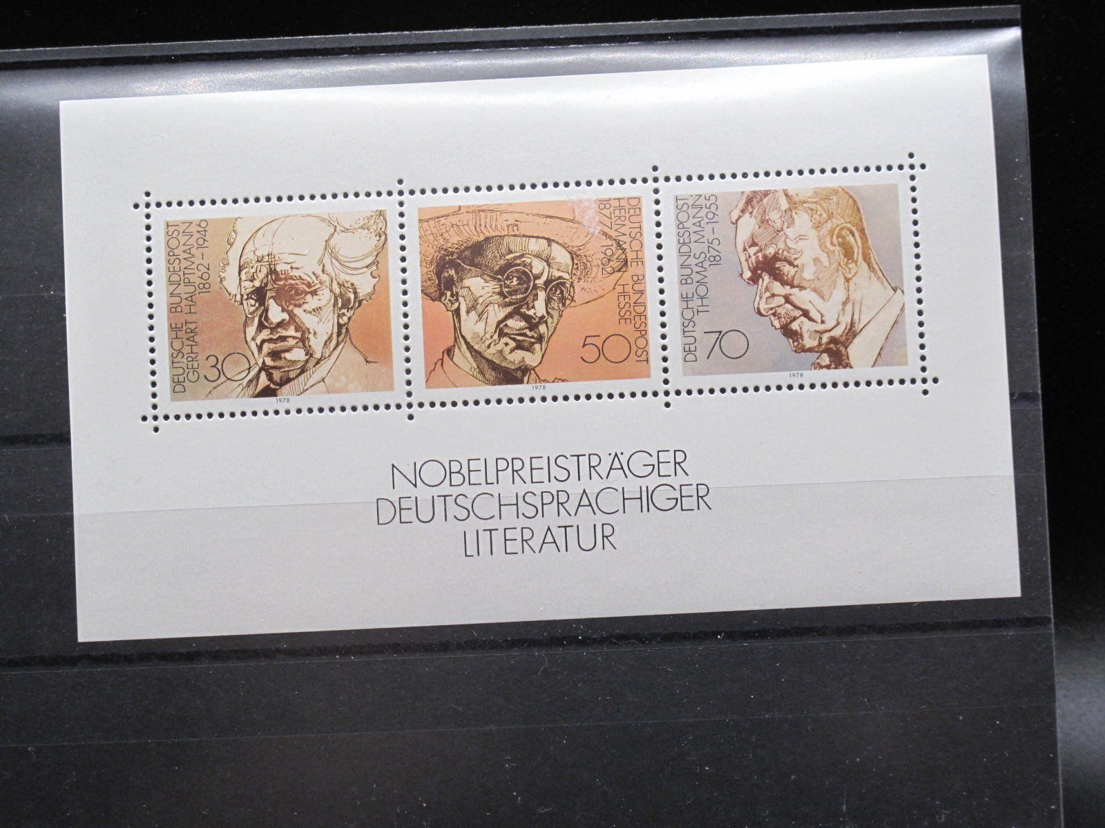 Tutti i francobolli: BRD 1978 Nobelpreristräger BL16 ** – Usato da Wil SG venduto da fva01
