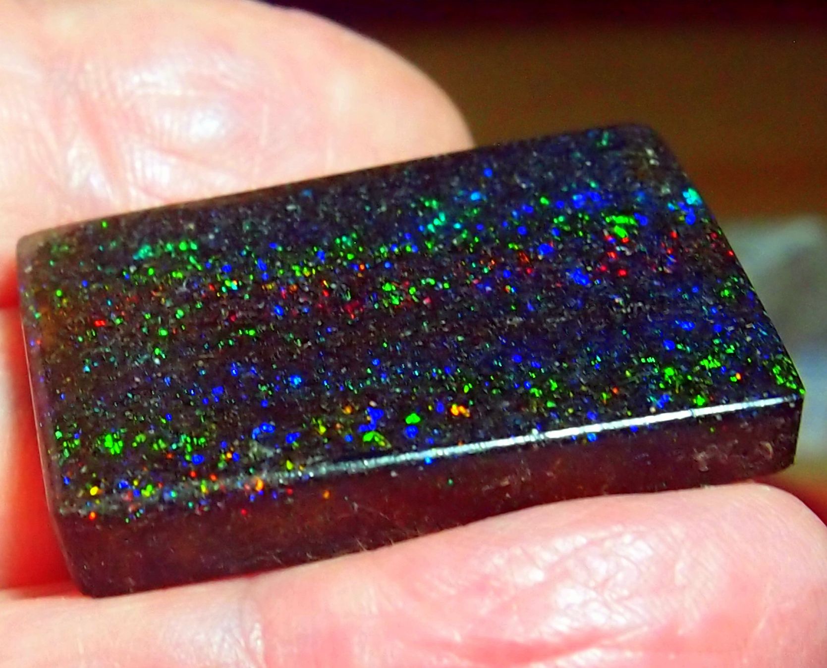 Pietre preziose: 51,2 CT. Andamooka-Opal. selten starke Farbfunken – Nuovo e nell'imballaggio originale da Reinach BL venduto da Marcopal 6