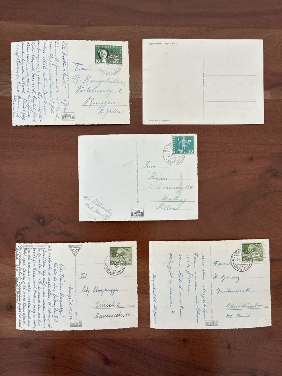 Ansichtskarten: 10 Ansichtskarten Schweiz Panorama Kt. Appenzell  – Gebraucht aus Oftringen von Cla.vD.74 2
