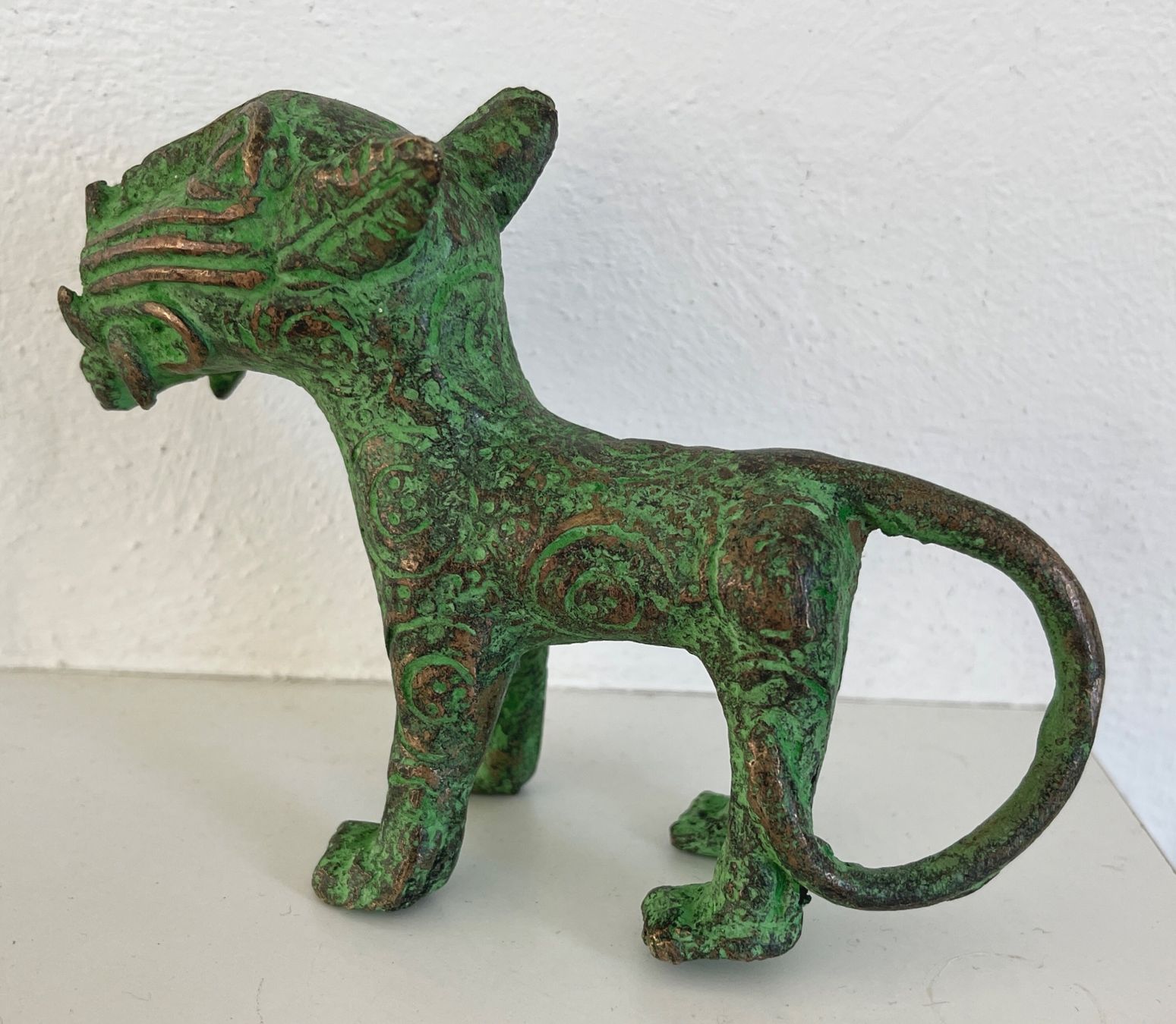 Sculture & Statue: feiner alter Leopard Bronze Benin Höhe 10 cm – Usato da Rüthi (Rheintal) venduto da Kunsthaus777 7