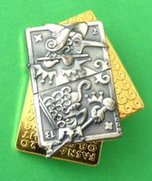 Basel Fasnachtsplakette Gold 2008 mit Nadel