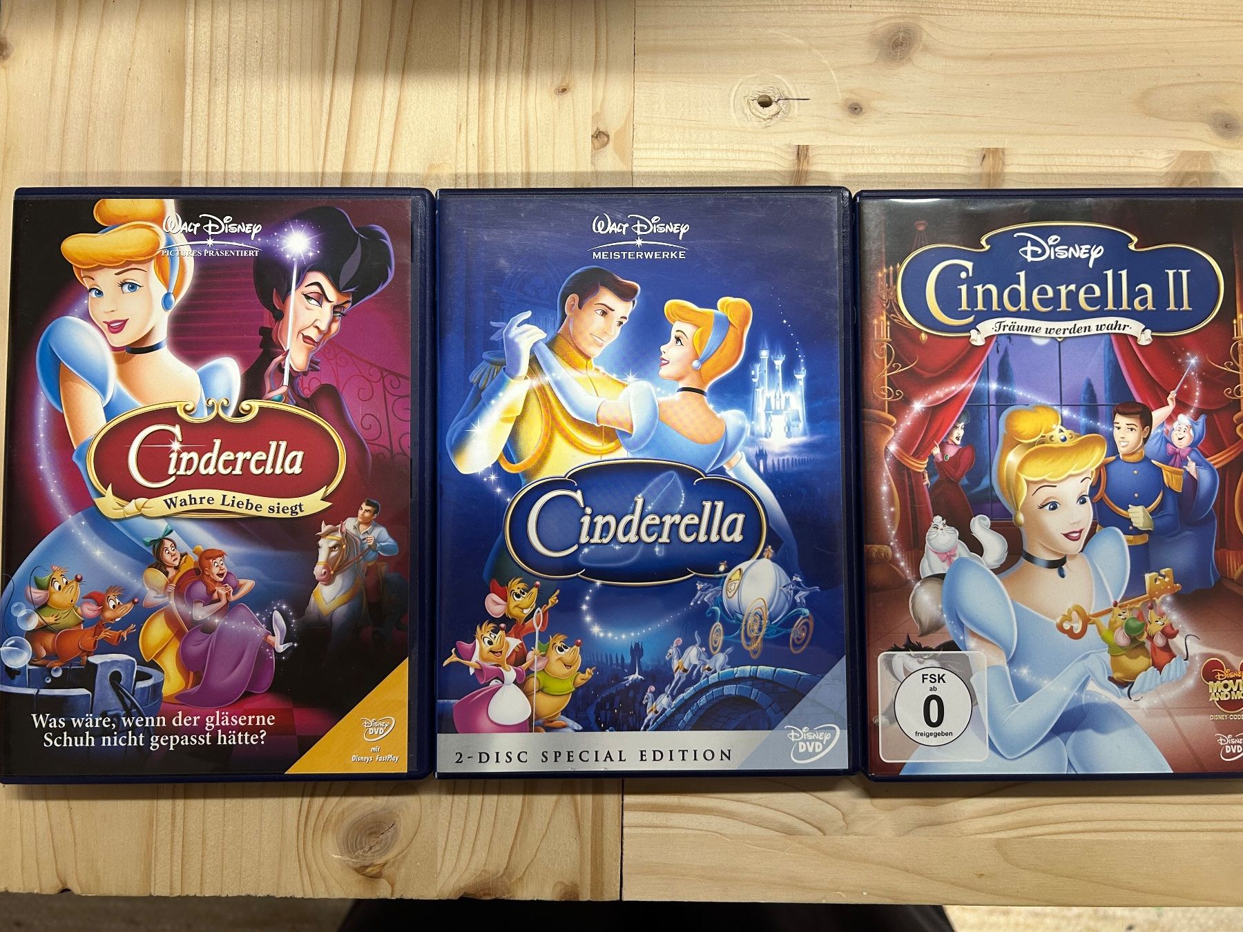 Alle DVDs: 3 Cinderella DVDs – Gebraucht aus Bassersdorf von Winti8406