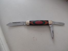 Taschenmesser Frost Cutlery Holzgriff,drei Klingen, Top Zust