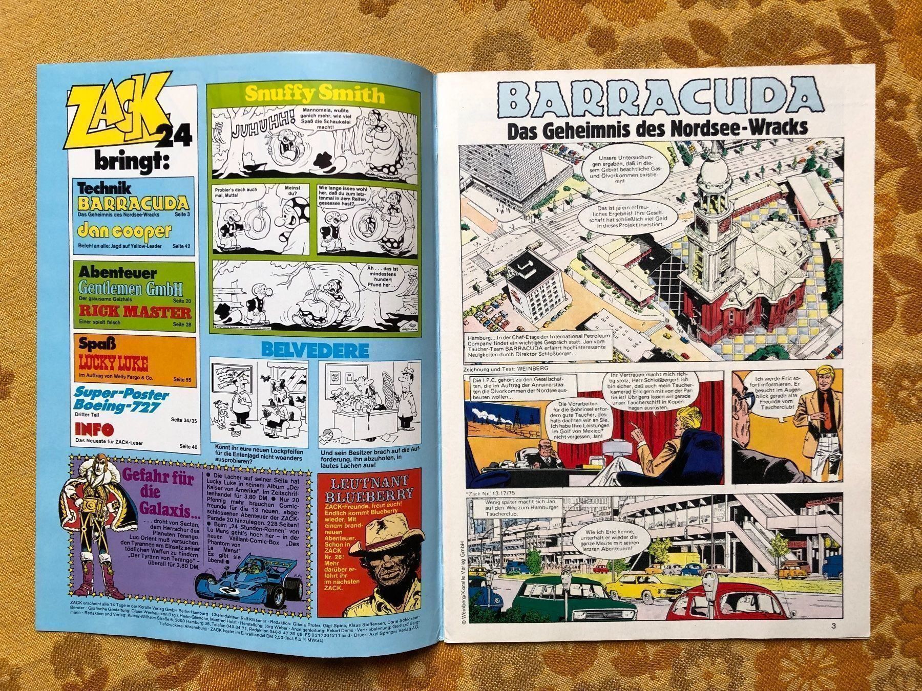 BD: Zack Heft Nr 24 von 1976 – D'occasion à Endingen par nathan05 1