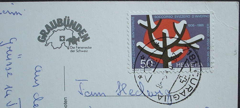 Cartoline postali: CURAGLIA Casa Sontgaclau – Usato da Jona venduto da philajona 1