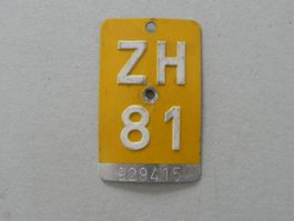 Mofa Puch Töffli Nr. Nummer ZH 81 Zürich 1981 Geschenk
