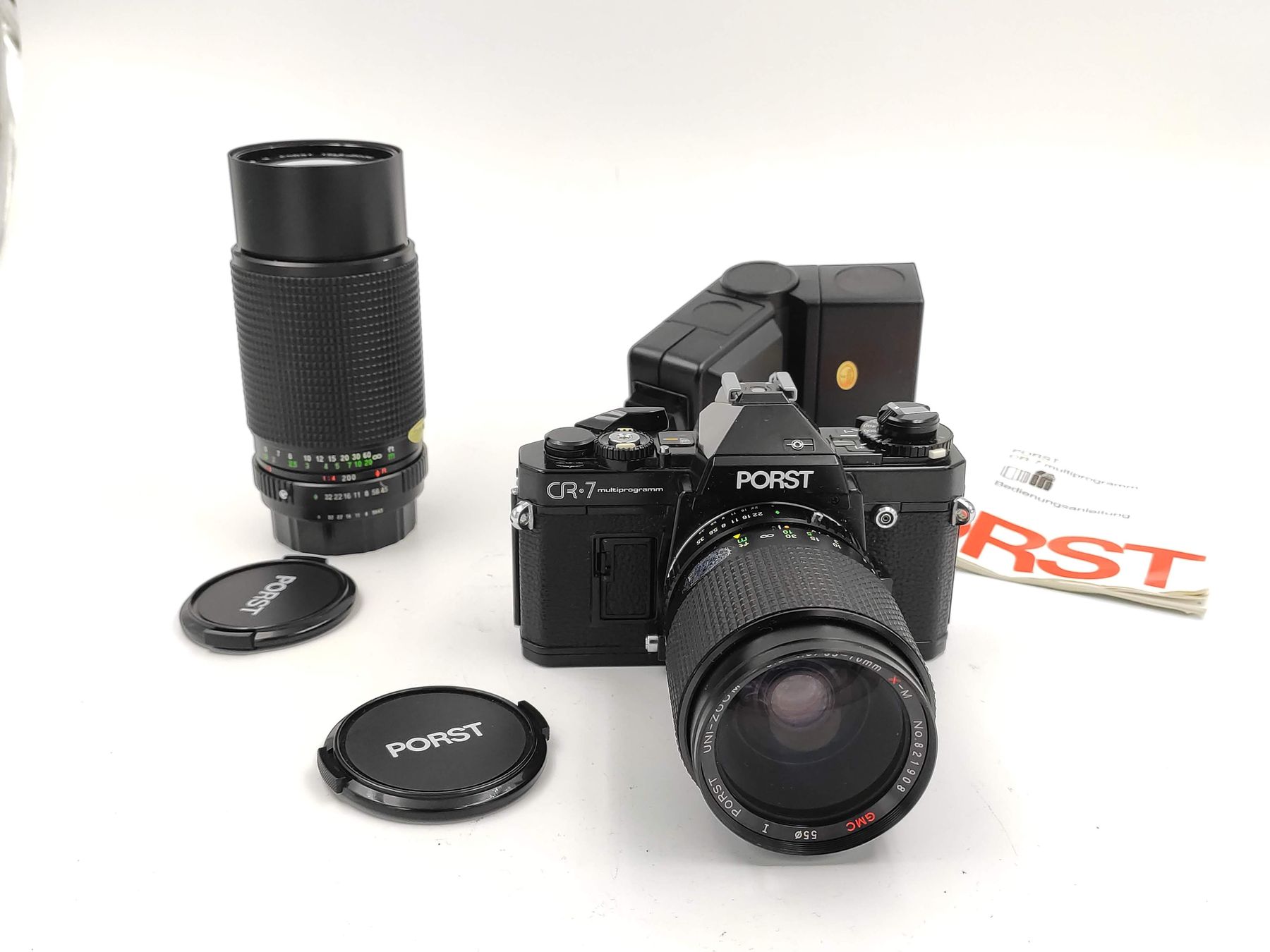 Fotocamera: Porst CR-7 (Fujica AX-5) Multiprogram mit Objektiv & Blitz – Usato da Kreuzlingen venduto da Tewes