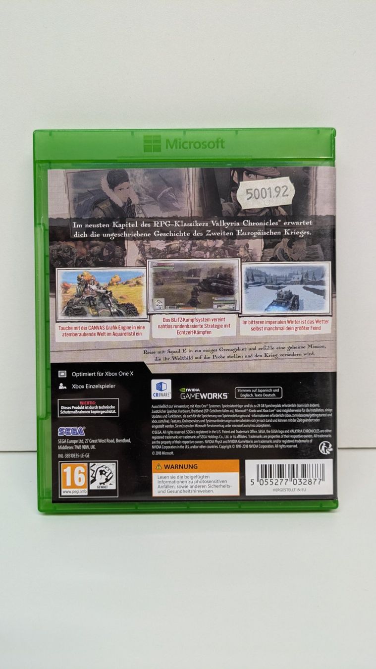 Giochi: Valkyria Chronicles 4 - Xbox One – Usato da Menziken venduto da mame18 2