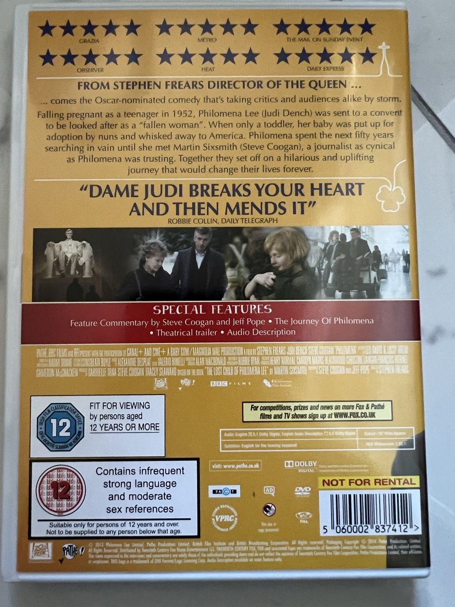 Tutti i DVDs: DVD Philomena english – Usato da COLOGNY venduto da fleurdelys84 2