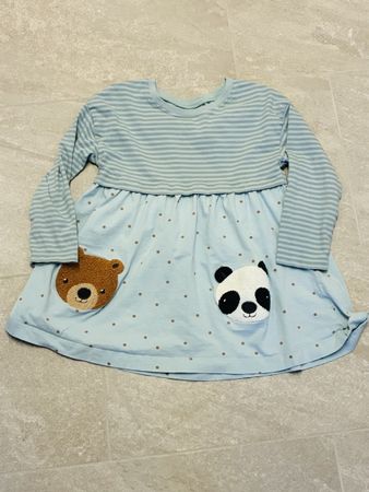 Next Kleid, Gr. 110, 4-5 Jahre, Bär & Panda Applikation🐻🐼