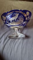 .Kristallglasschale mit Hirsch